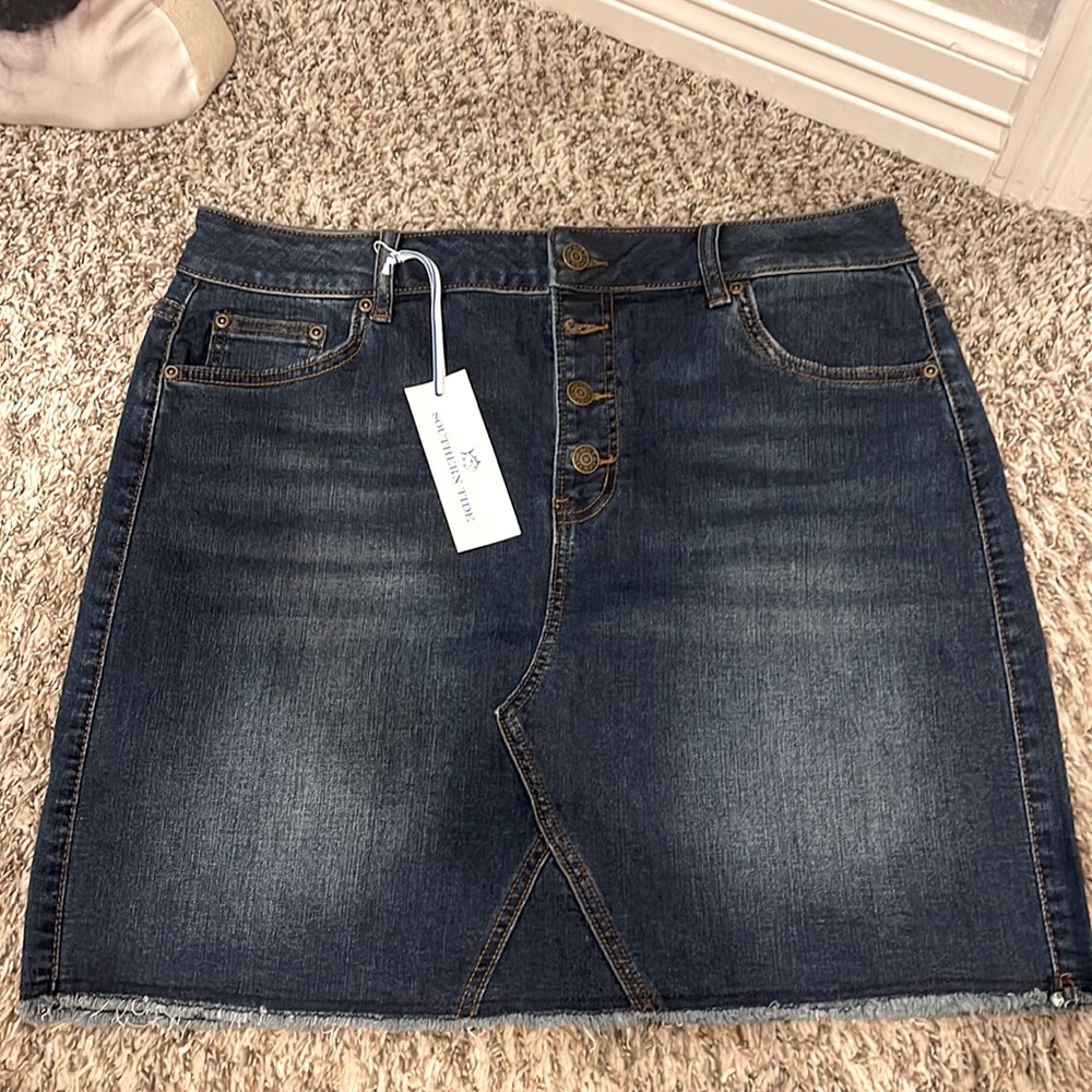 Denim Southern Tide Skirt